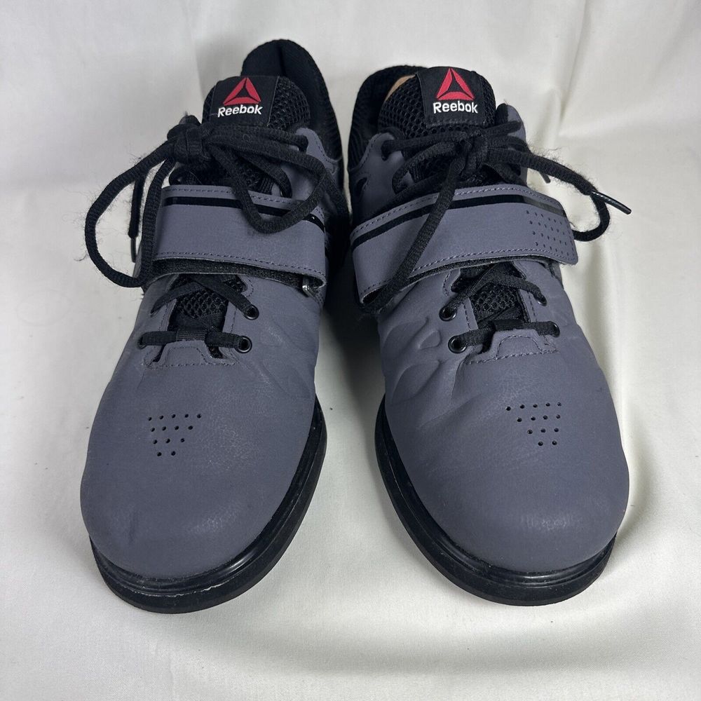 Reebok Lifter PR‎ Weightlifting Platform Shoes Men's Size 10 Gray BD2631 Workout - Picture 10 of 14